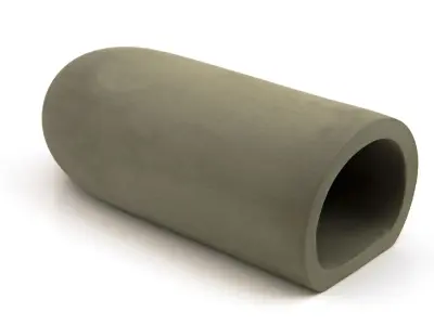 D-shape ceramic breeding hiding fish cave Pleco Catfish Cichlid aquarium décor