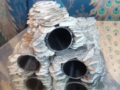 3x slate Plec breeding caves hides Pleco catfish shrimp spawning 3